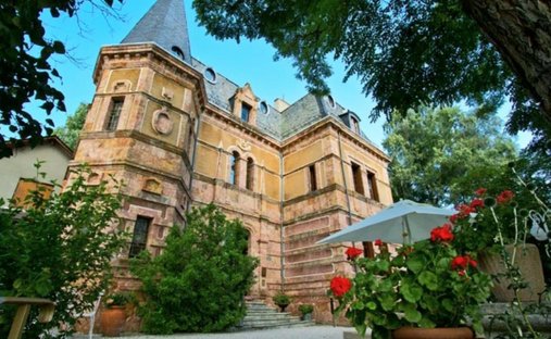 Chateau in Saint-Alban-sur-Limagnole, Okzitanien, Frankreich 1