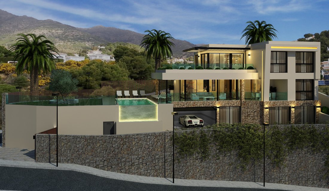 Villa in Mijas, Andalusien, Spanien 1 - 18038036
