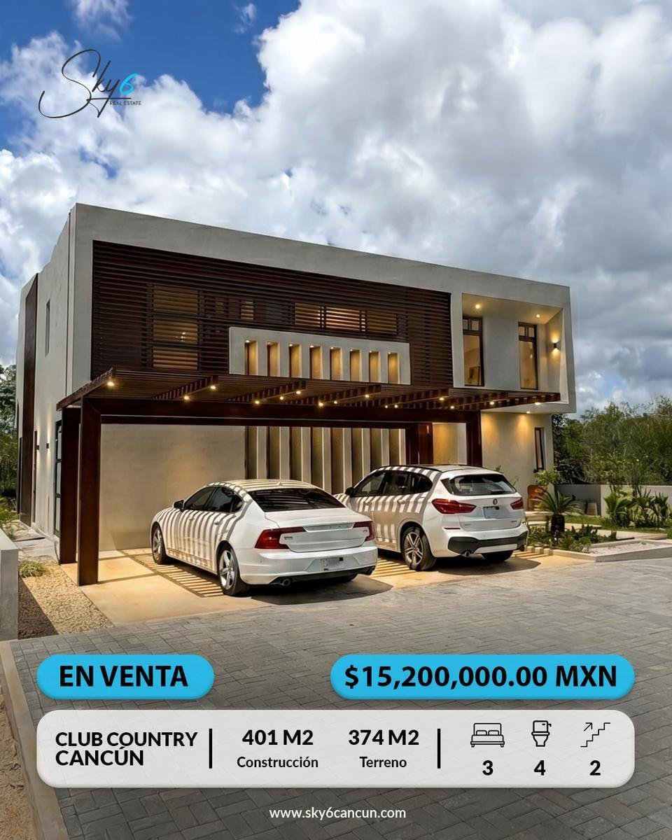 House in Cancún Country Club, Quintana Roo, Mexico 1 - 18055546