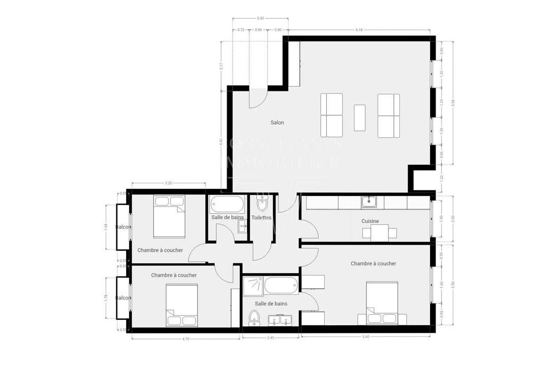 Appartement à Paris 16e Arrondissement, Paris, France 5 - 18055650