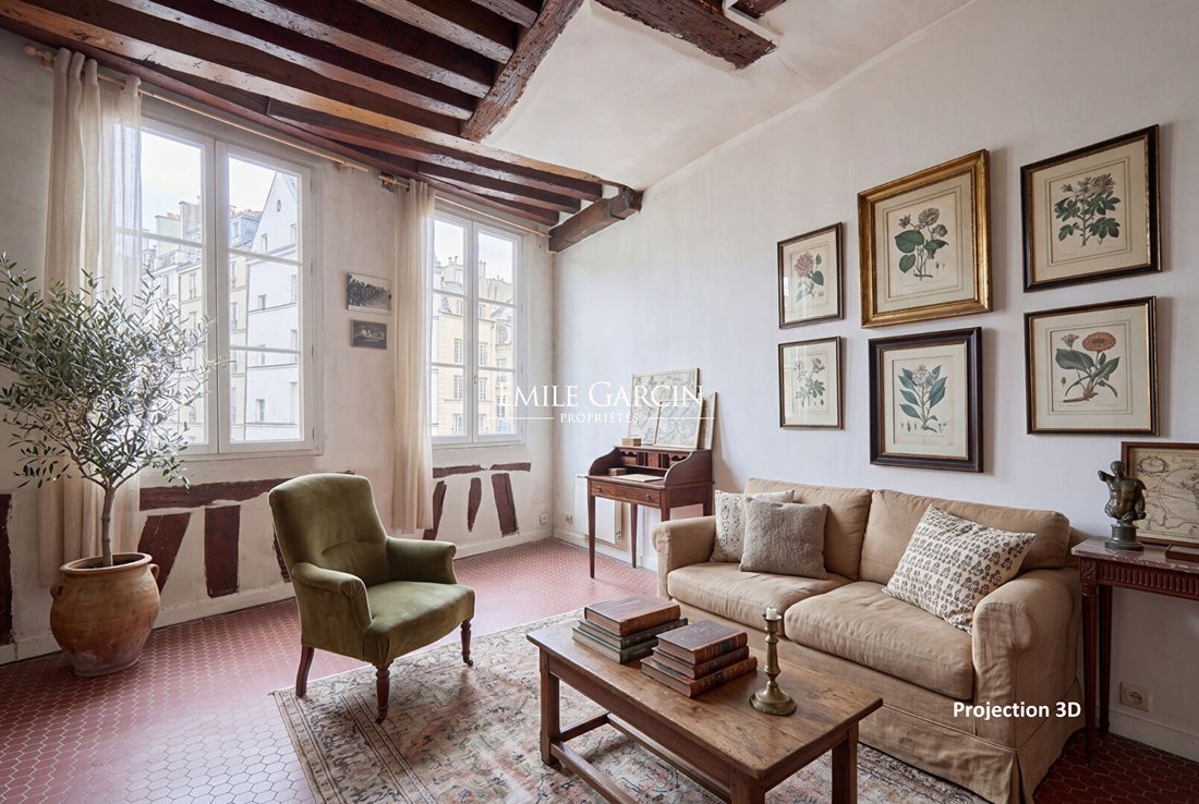 Apartment in Saint Gervais, Paris 4e Arrondissement, Paris 1 - 18073590