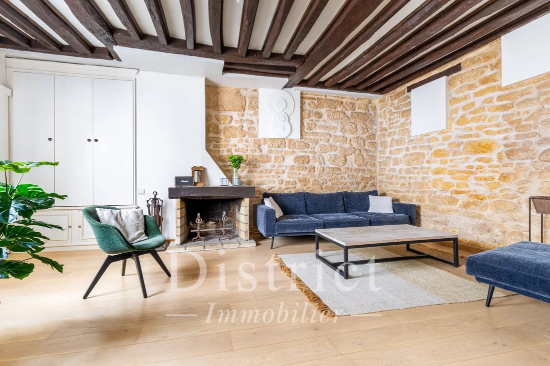 Appartement à Île Saint Louis, Paris 4e Arrondissement, Paris 1 - 18085232