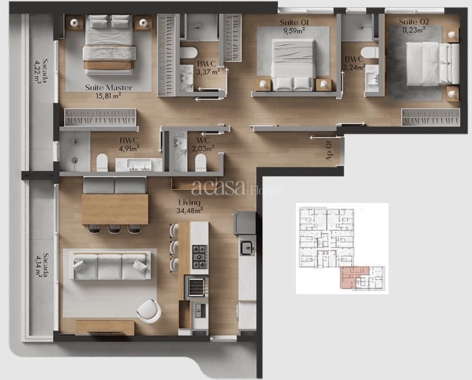 Apartment in Florianópolis, State of Santa Catarina, Brazil 5 - 18123543