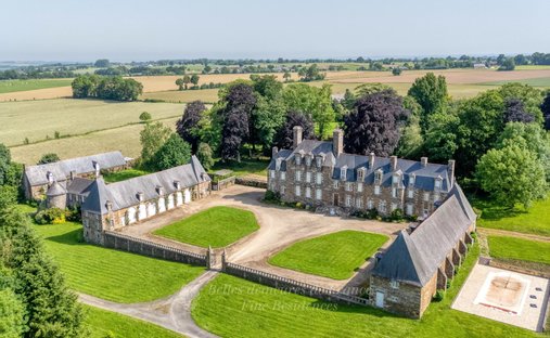 Castle in Saint-James, Normandy, France 1