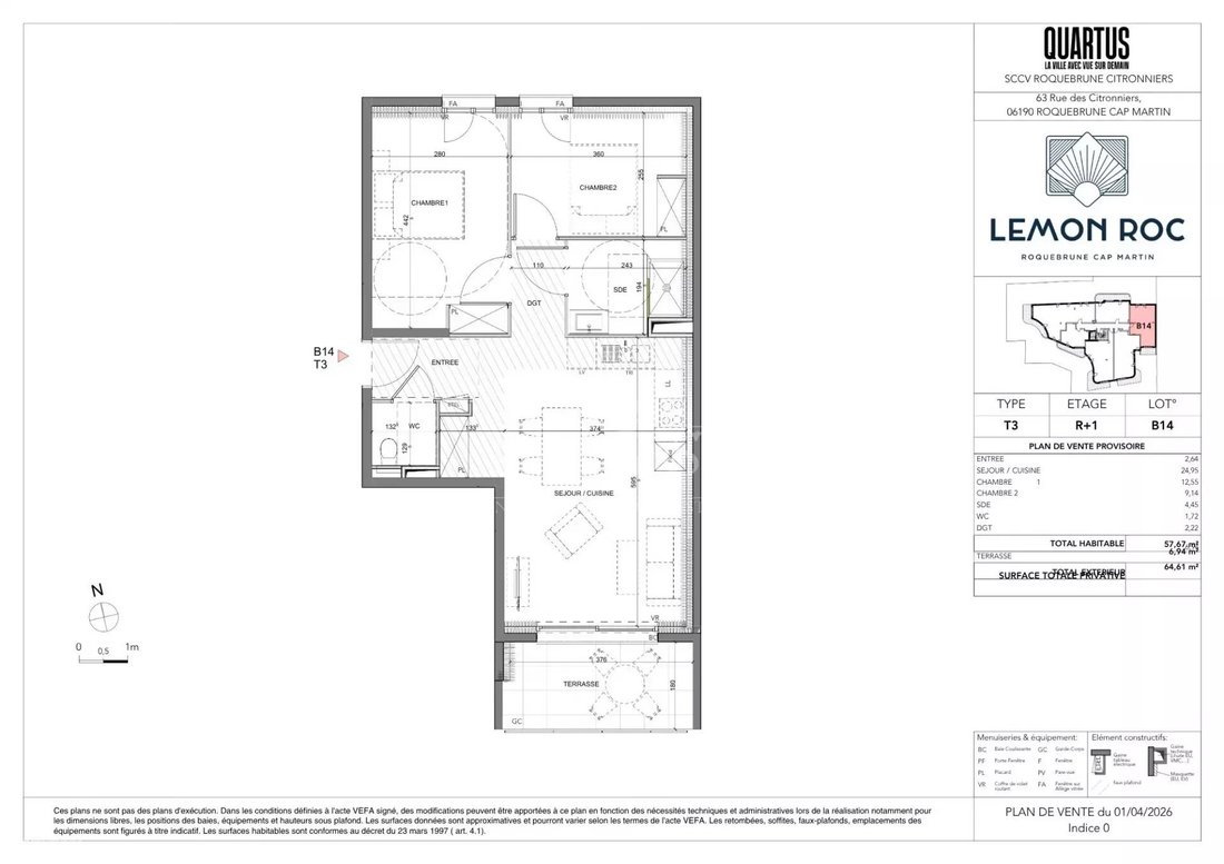 Apartment in Menton, Provence-Alpes-Côte d'Azur, France 2 - 18171201