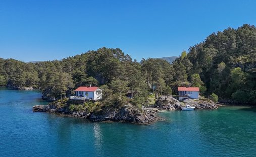 Île privée à Uggdal, Vestland, Norvège 1