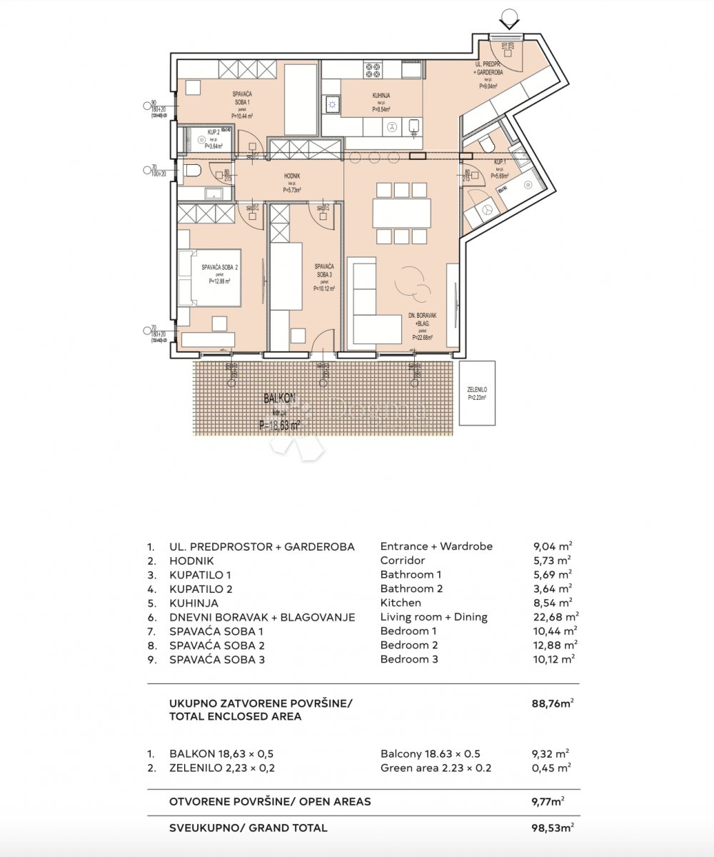 Apartment in Znjan, Split, Split-Dalmatia County 3 - 18194186