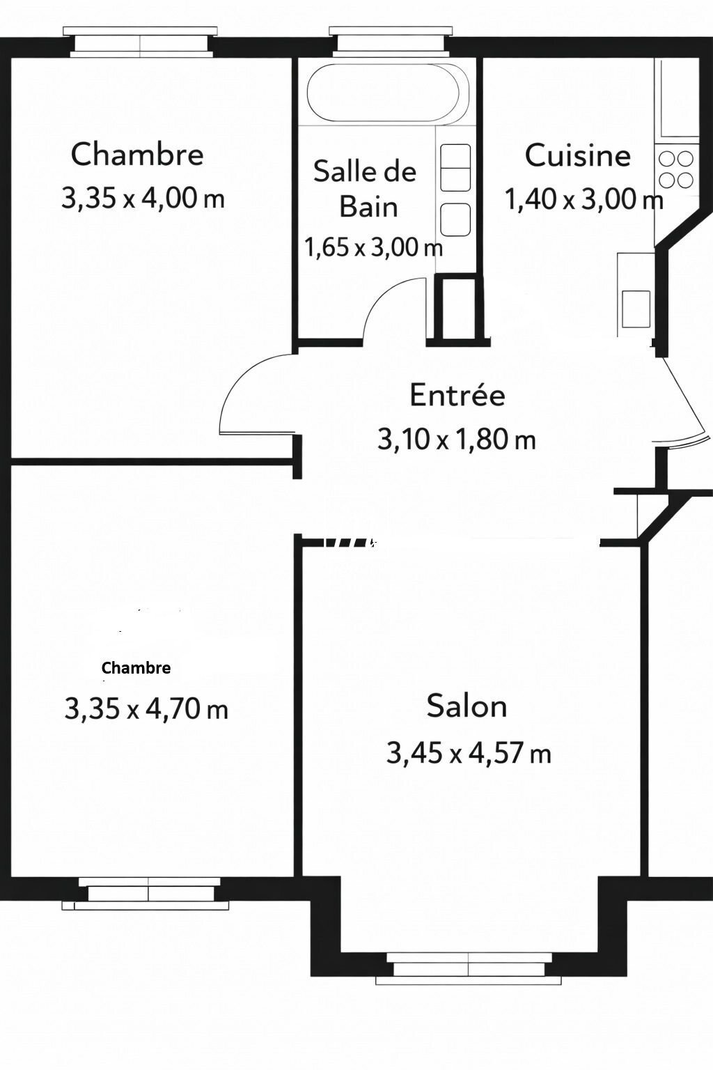 Appartement à La Fourche-Guy Môquet, Paris 17e Arrondissement, Paris 2 - 18195615