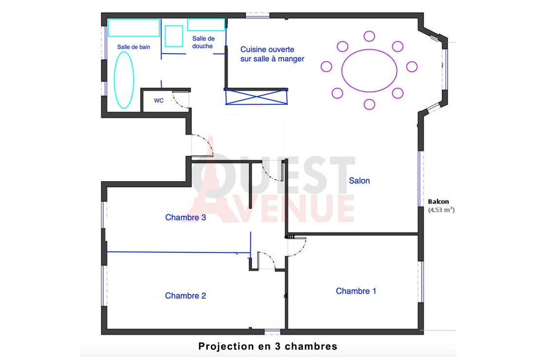 Apartment in Silly-Gallieni, Boulogne-Billancourt, France 3 - 18196887