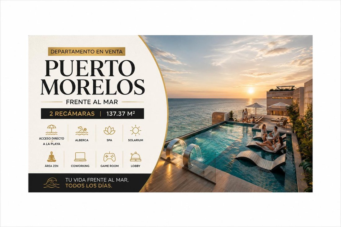 Apartment in Puerto Morelos, Quintana Roo, Mexico 1 - 18202806