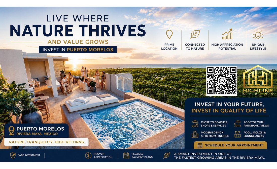 Apartment in Puerto Morelos, Quintana Roo, Mexico 1 - 18202755