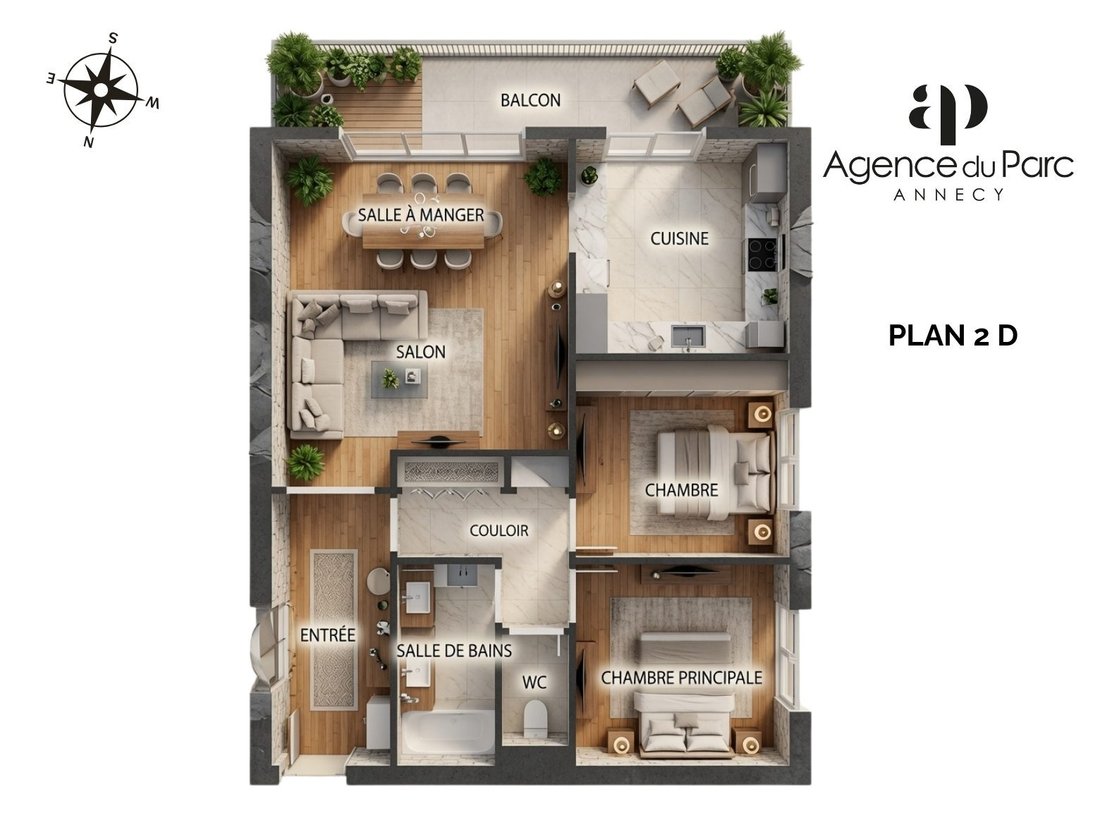 Appartamento a Annecy-le-Vieux, Annecy, Francia 3 - 18229296