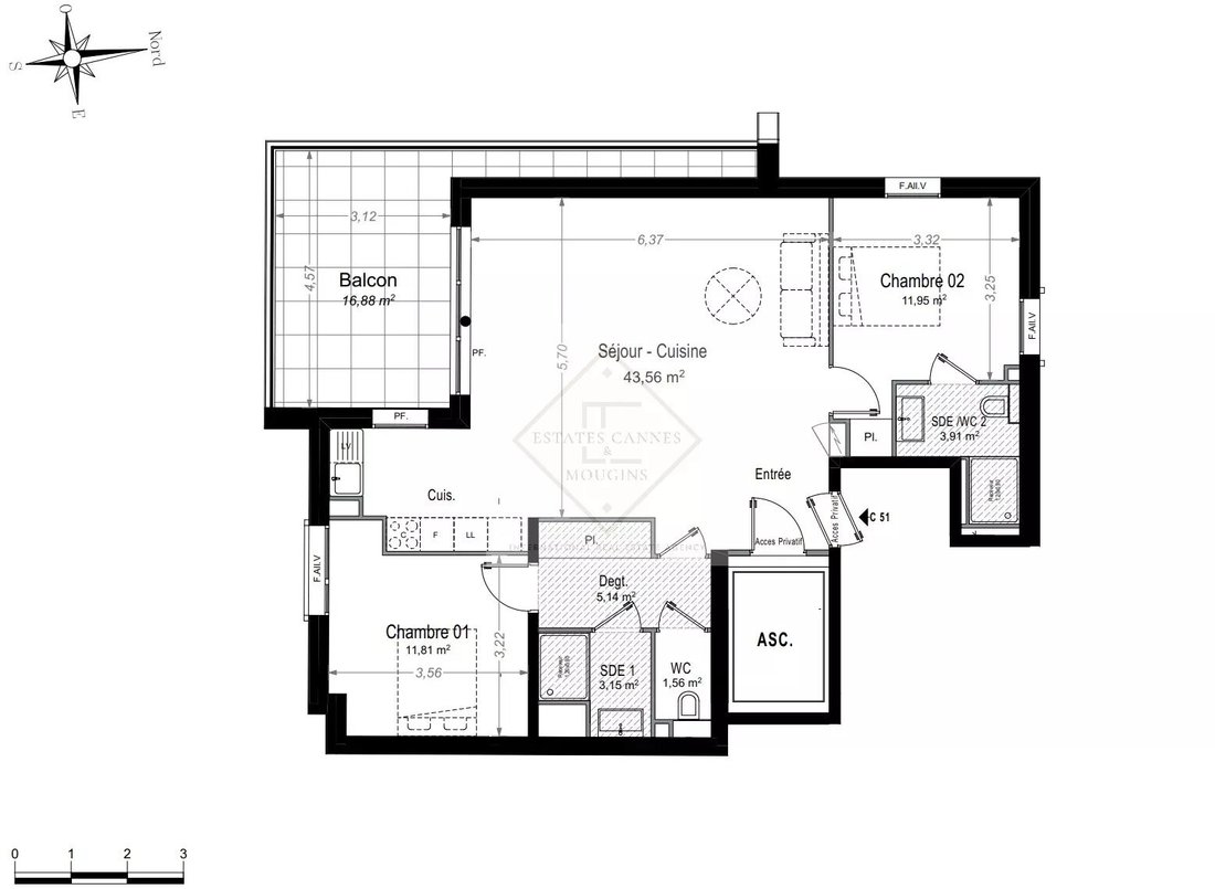 Apartment in Juan les Pins-Gallice, Antibes, France 5 - 18236400