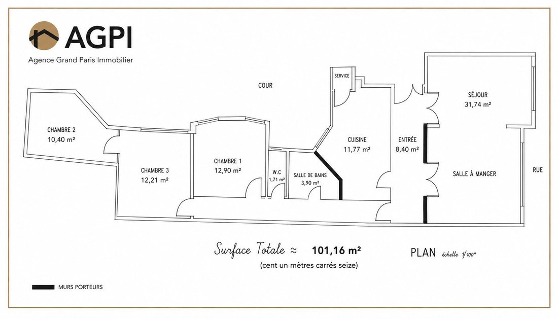 Appartement à Bois de Boulogne, Paris 16e Arrondissement, Paris 2 - 15706710
