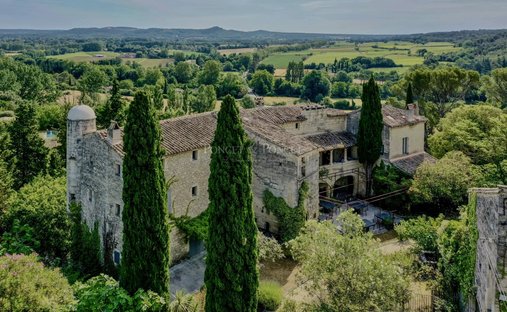 Castle in Uzès, Occitania, France 1