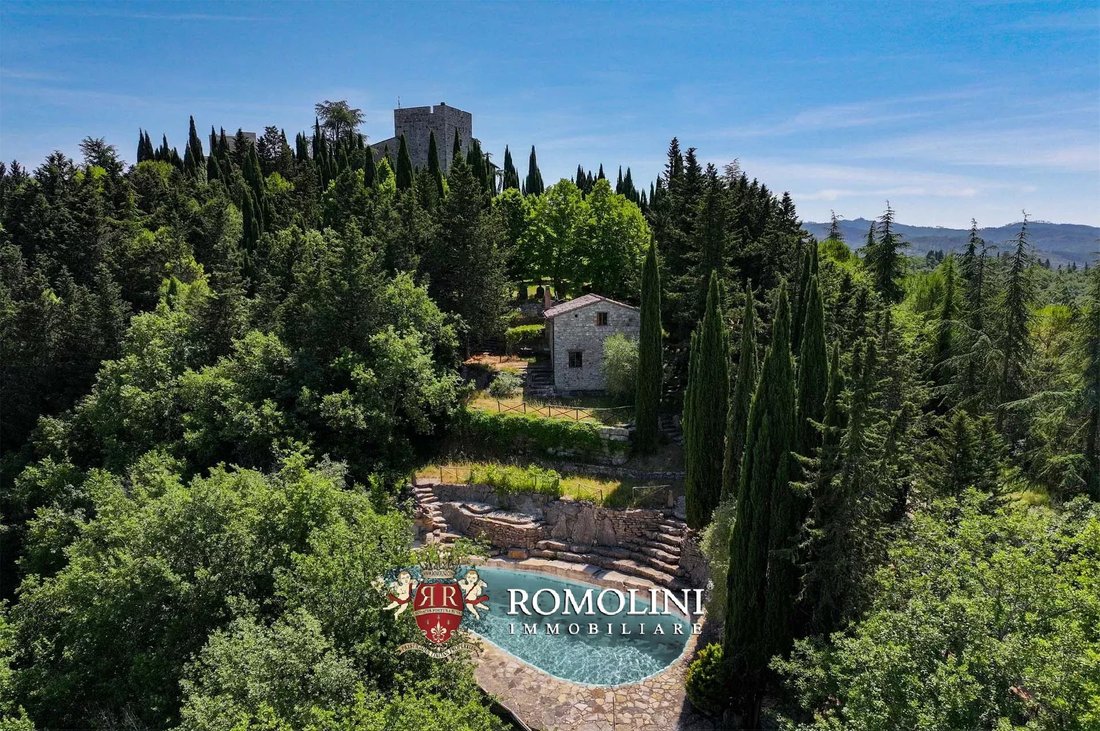Castle in Gaiole in Chianti, Tuscany, Italy 2 - 15665095