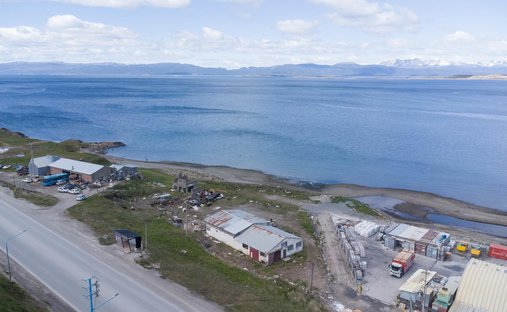 Land in Ushuaia, Tierra del Fuego Province, Argentina 1