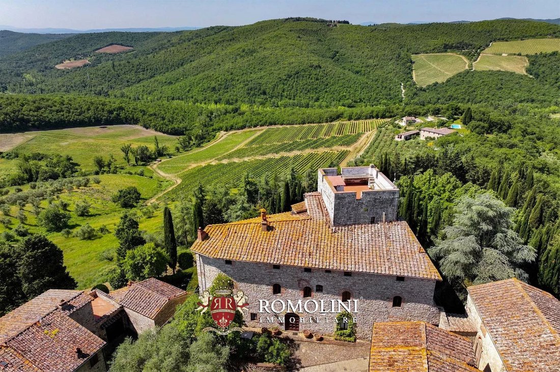 Castle in Gaiole in Chianti, Tuscany, Italy 1 - 15665095