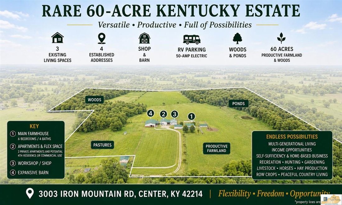 Farm Ranch in Center, Kentucky, United States 2 - 17211188