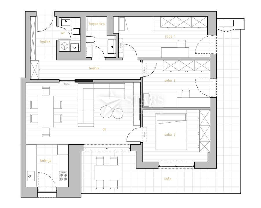 Apartment in Mjesni odbor Zamet, Grad Rijeka, Primorje-Gorski Kotar County 4 - 18282216