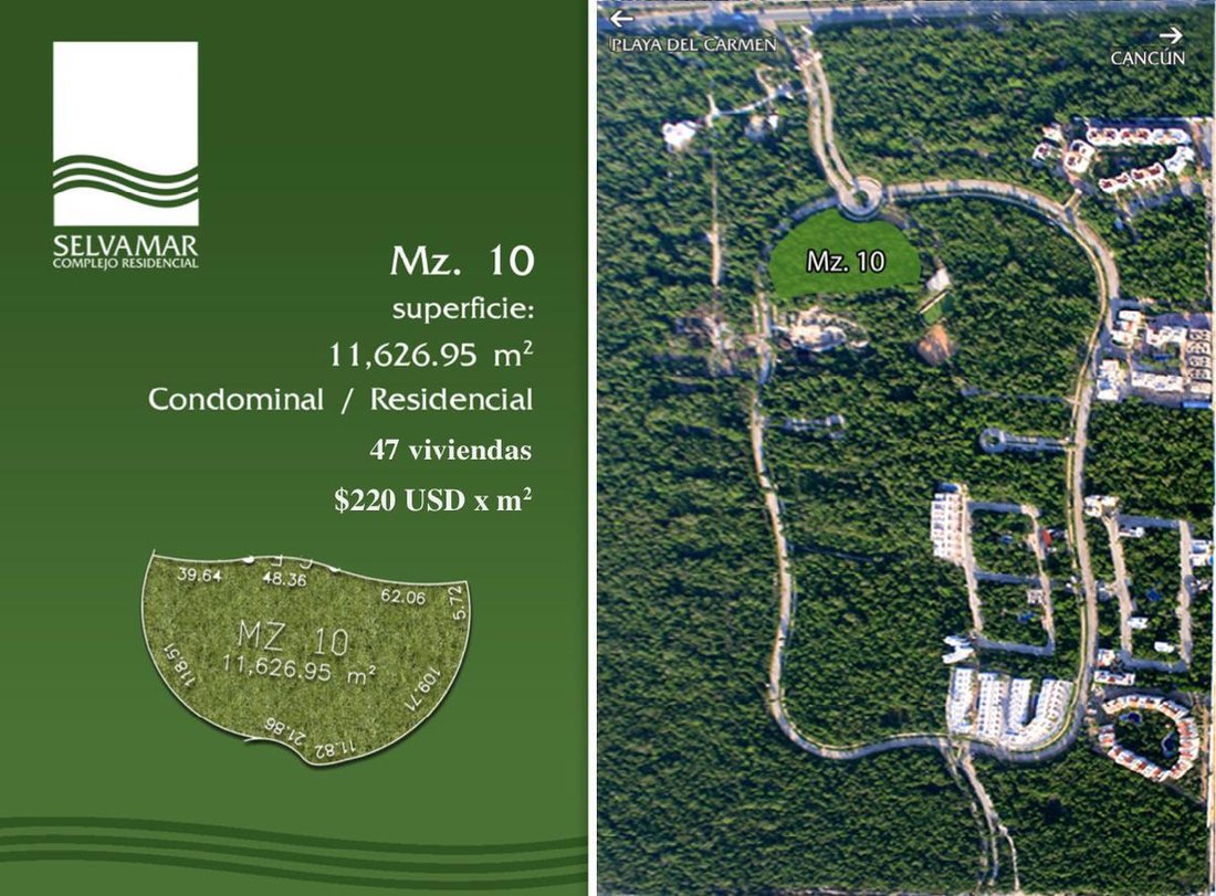 Land in Playa del Carmen, Quintana Roo, Mexico 1 - 18299316