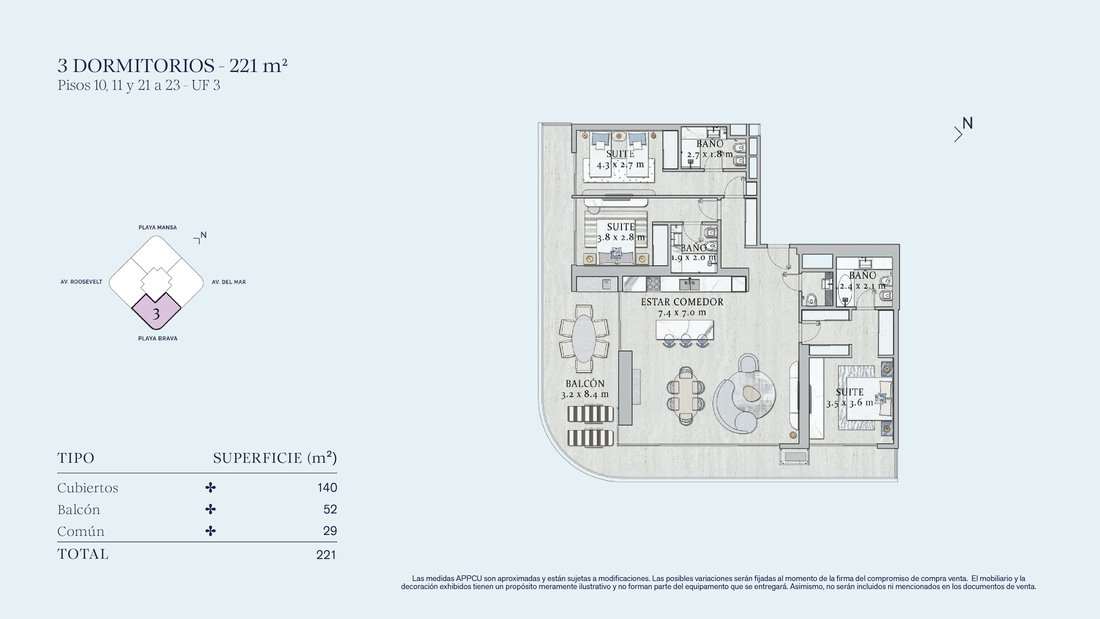 Apartment in Punta del Este, Maldonado Department, Uruguay 3 - 15501232