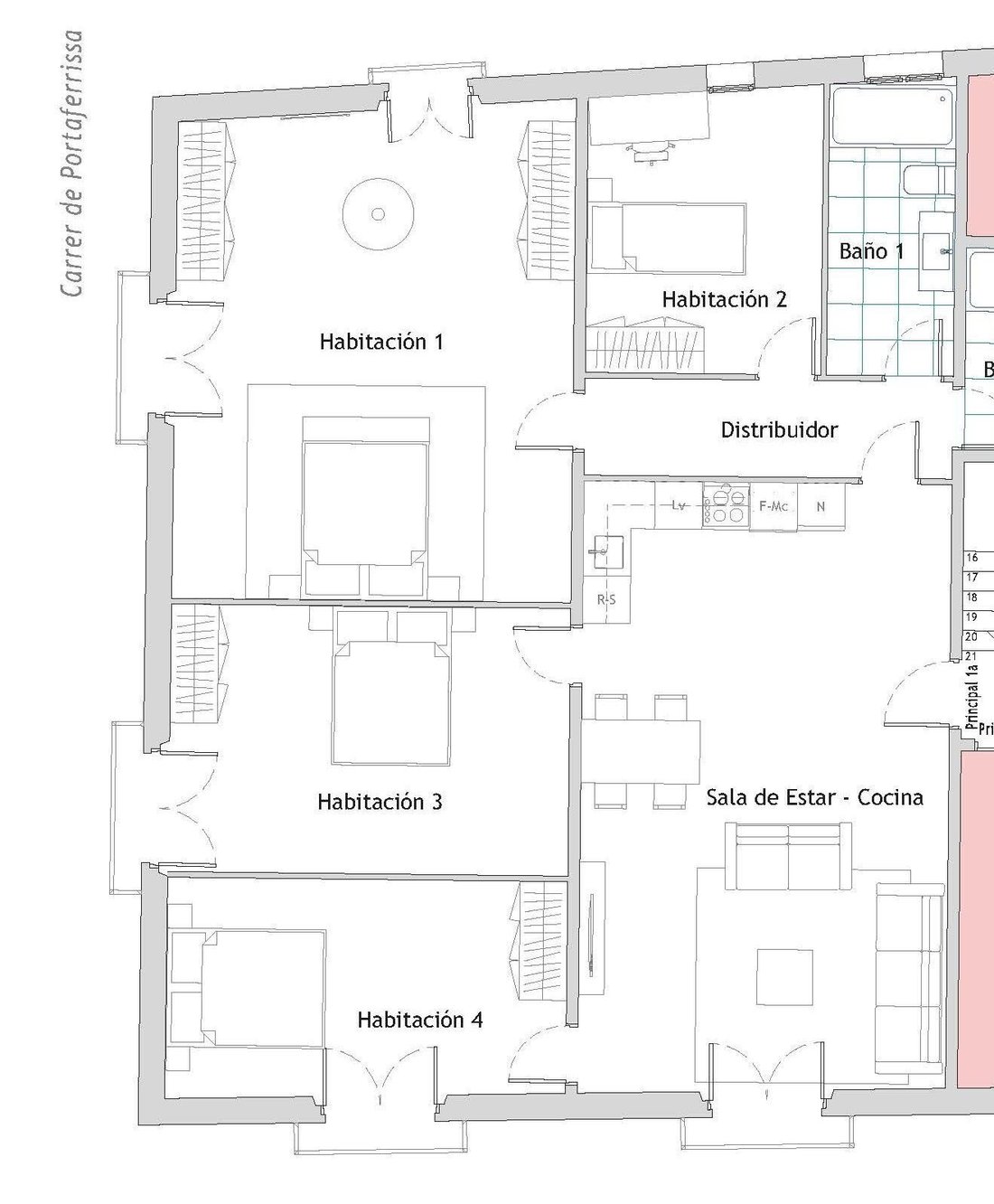 Apartment in Ciutat Vella, Barcelona, Spain 3 - 18312102