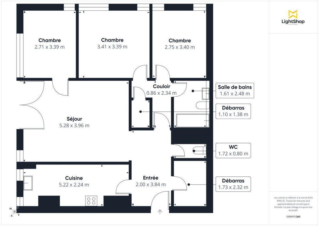 Apartment in Bassin de la Villette, Paris 19e Arrondissement, Paris 3 - 18319295