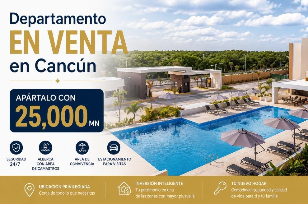 Apartment in Cancún, Quintana Roo, Mexico 1 - 18326190