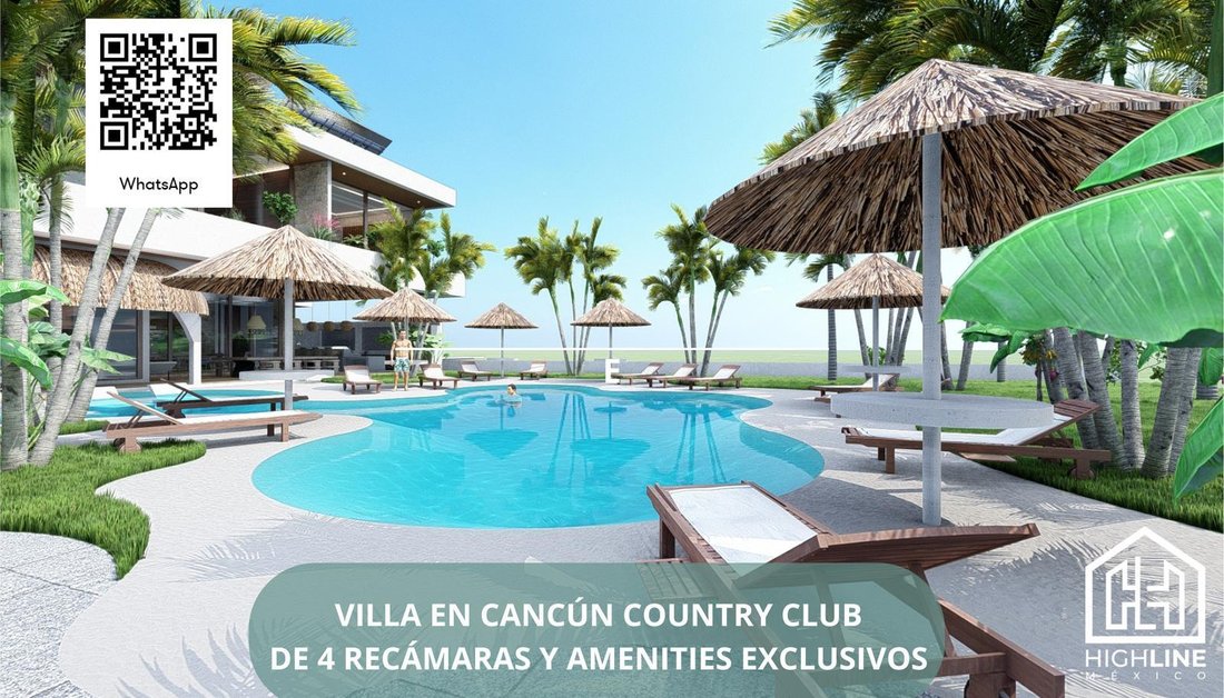 Villa in Cancún Country Club, Quintana Roo, Mexico 1 - 18326104