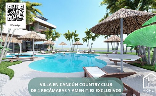 Villa in Cancún Country Club, Quintana Roo, Mexico 1
