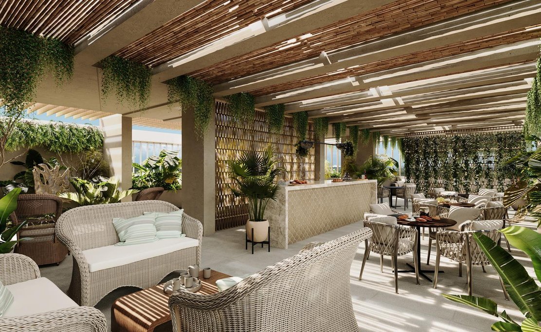 En venta departamento exclusivo de 3 habitaciones en cancun con piscina y gimnasio 1