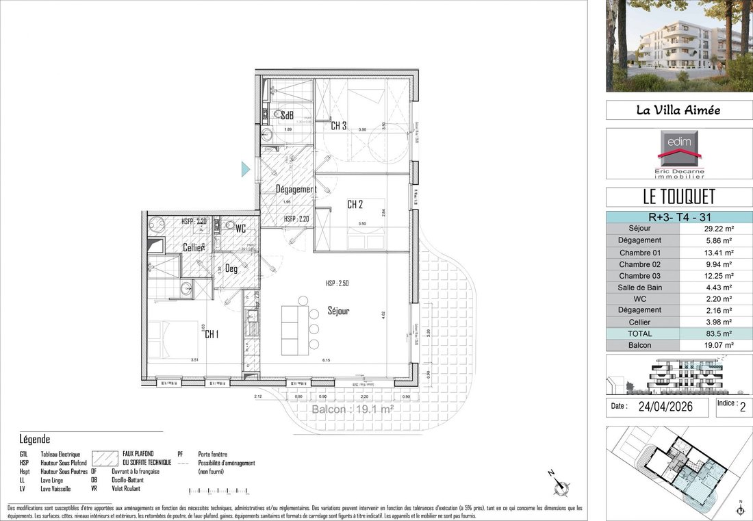 Apartment in Zone Industrielle-Forêt, Le Touquet-Paris-Plage, France 2 - 18332257