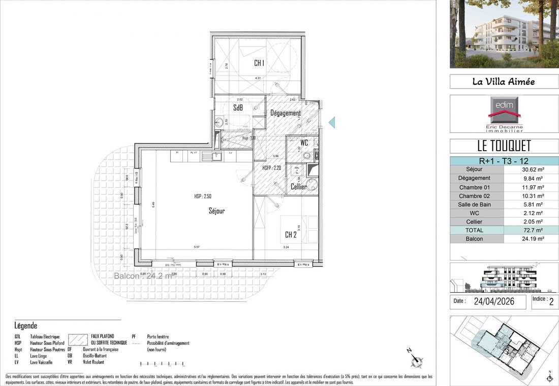 Apartment in Zone Industrielle-Forêt, Le Touquet-Paris-Plage, France 4 - 18332253