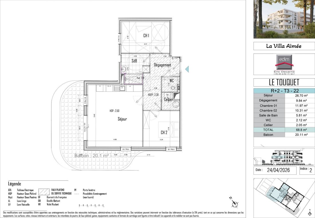 Appartement à Zone Industrielle-Forêt, Le Touquet-Paris-Plage, France 2 - 18332256