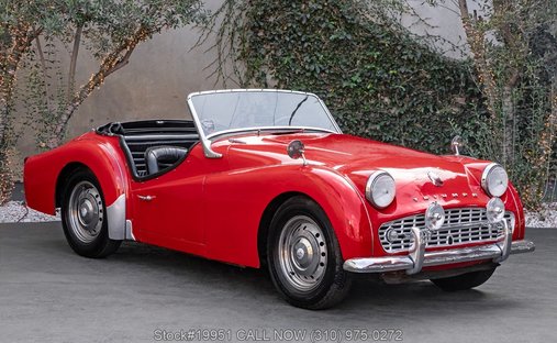 Triumph TR3 in Los angeles, ca 1