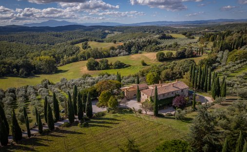 Landhaus in Asciano, Toskana, Italien 1