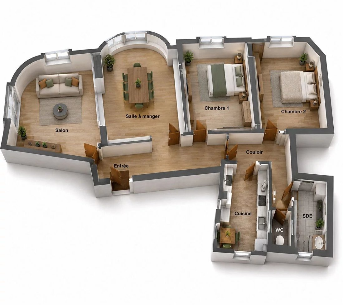 Apartment in Grandes Carrières-Clichy, Paris 18e Arrondissement, Paris 1 - 18353464