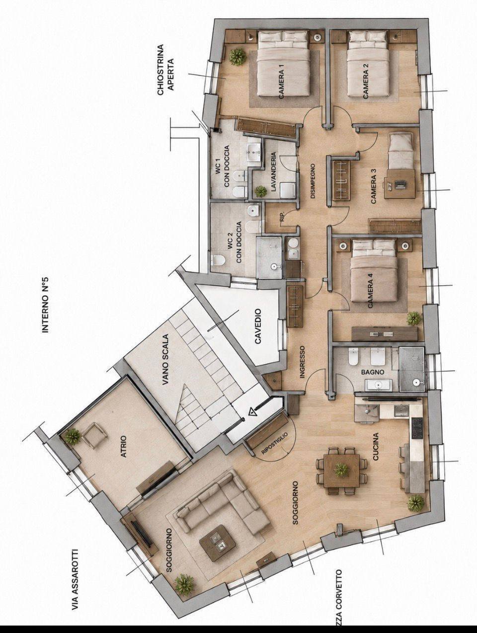 Apartment in City Center, Genoa, Liguria 1 - 18369488