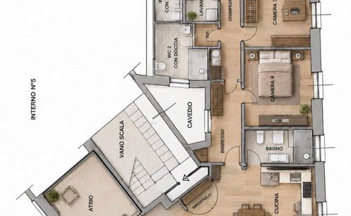 Apartment in City Center, Genoa, Liguria 1