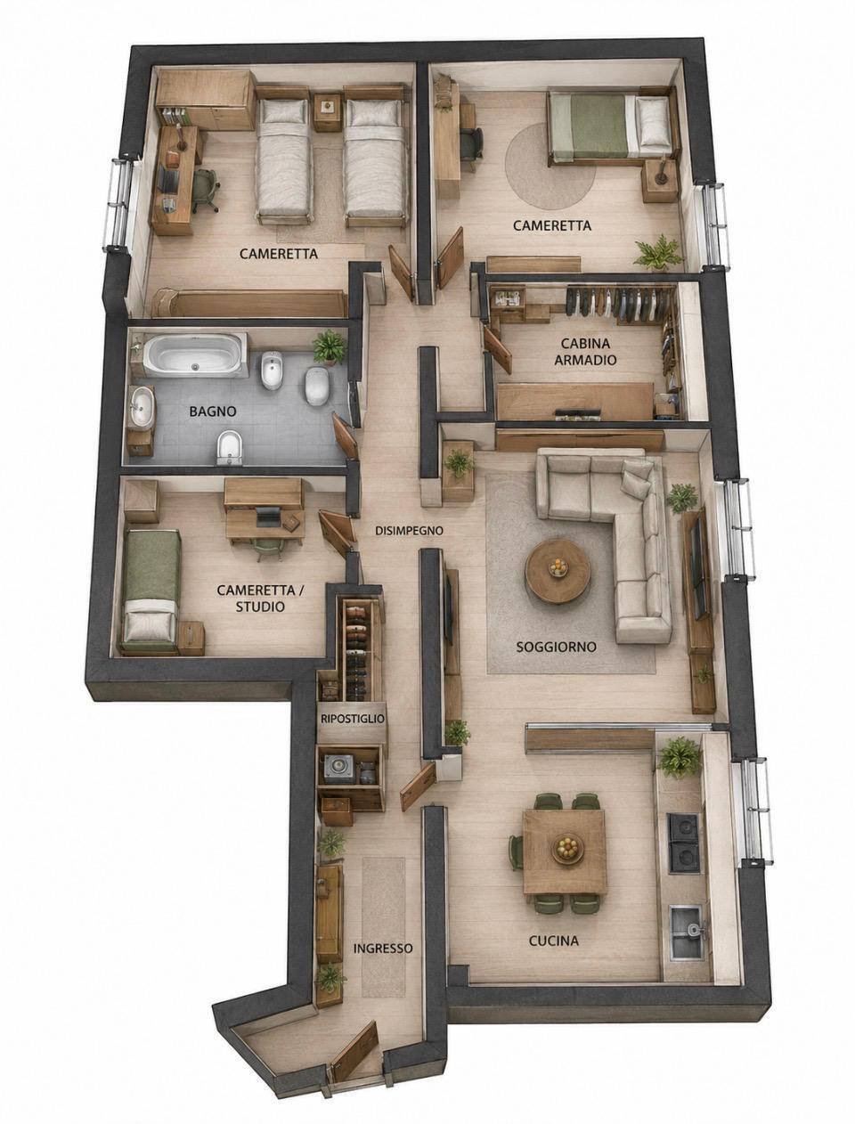 Apartment in City Center, Genoa, Liguria 2 - 18369488
