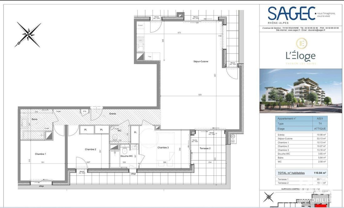 Apartment in Centre Ville Est, Thonon-les-Bains, France 5 - 18392071