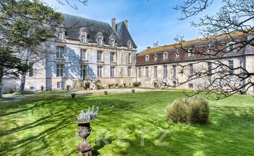 Castle in Bernieres-sur-Mer, Normandy, France 1
