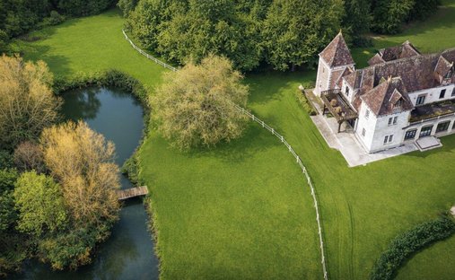 Chateau in La Madeleine-Bouvet, Normandy, France 1