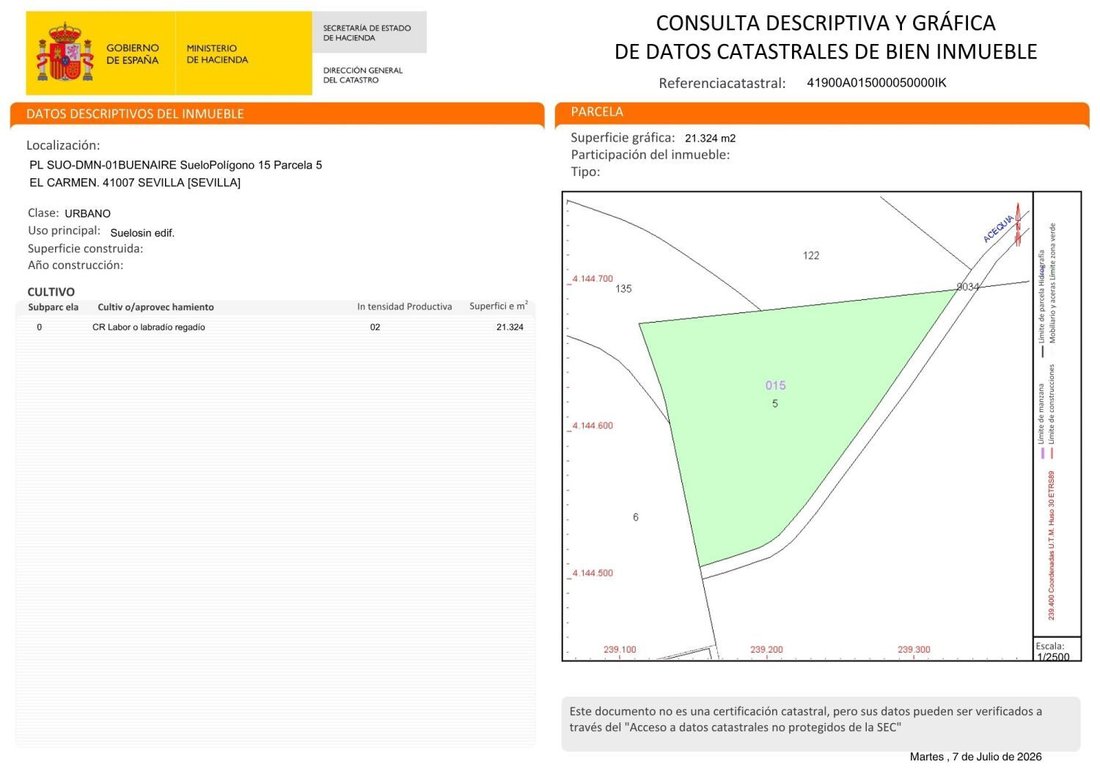 Land in Distrito Este-Alcosa-Torreblanca, Seville, Spain 3 - 18420297