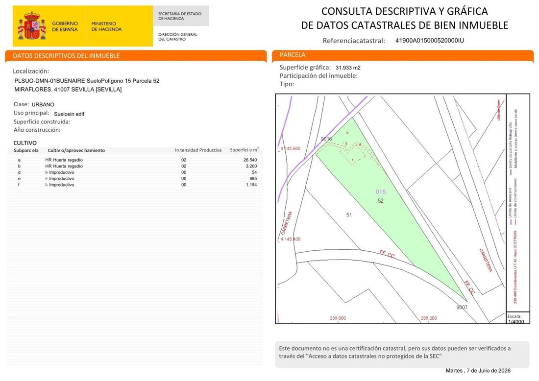 Land in Distrito Este-Alcosa-Torreblanca, Seville, Spain 3 - 18420259