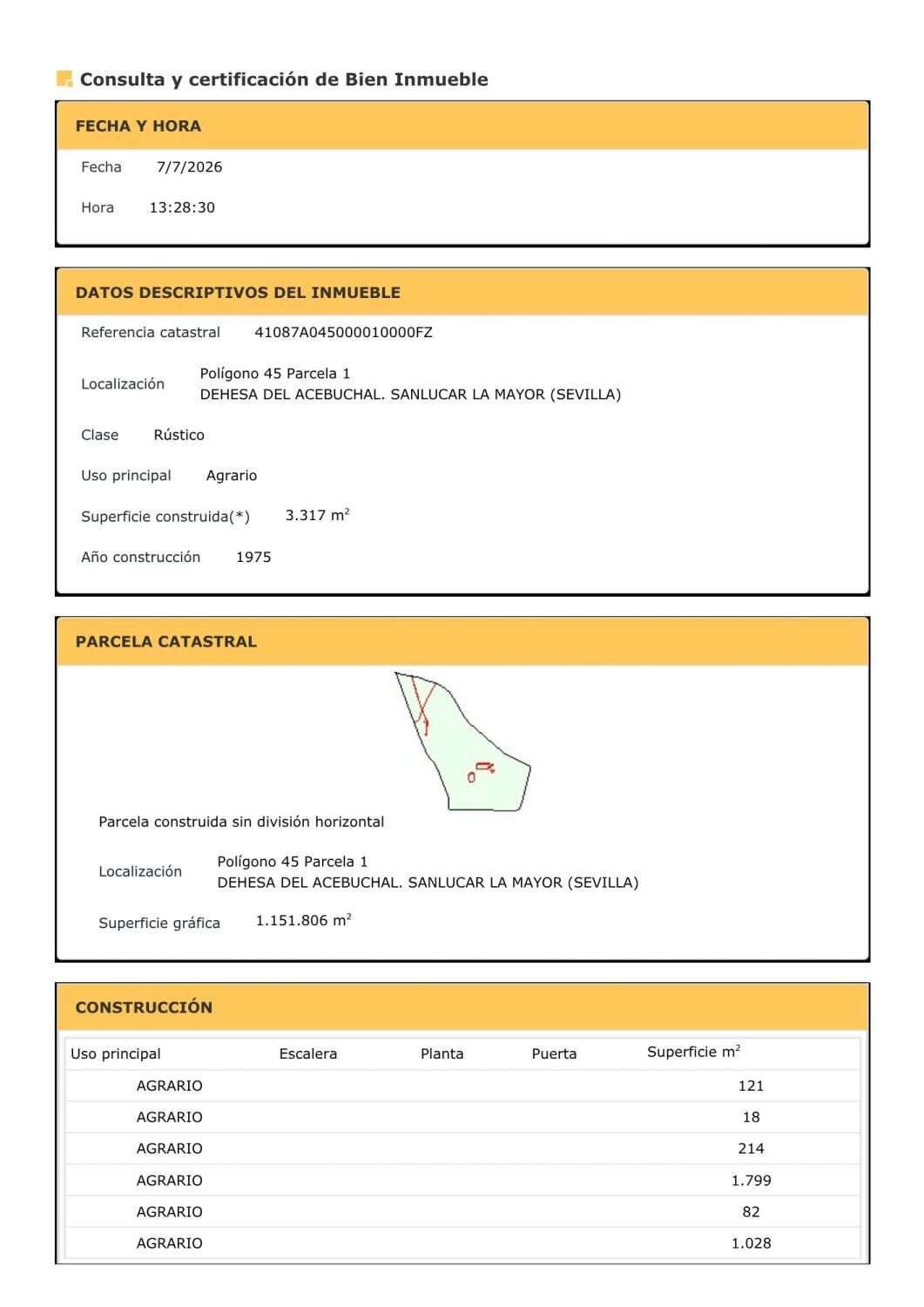 Land in Sanlucar la Mayor, Andalusia, Spain 1 - 18420302
