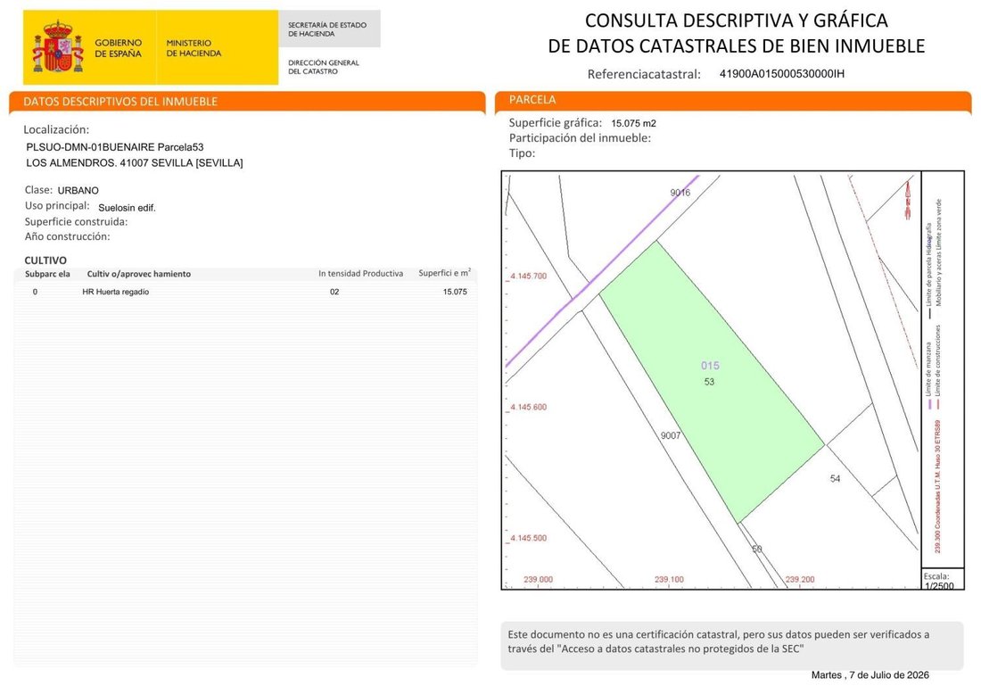 Land in Distrito Este-Alcosa-Torreblanca, Seville, Spain 2 - 18420259