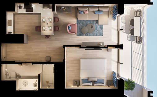 Wohnung in Rafailovići, Gemeinde Budva, Montenegro 1