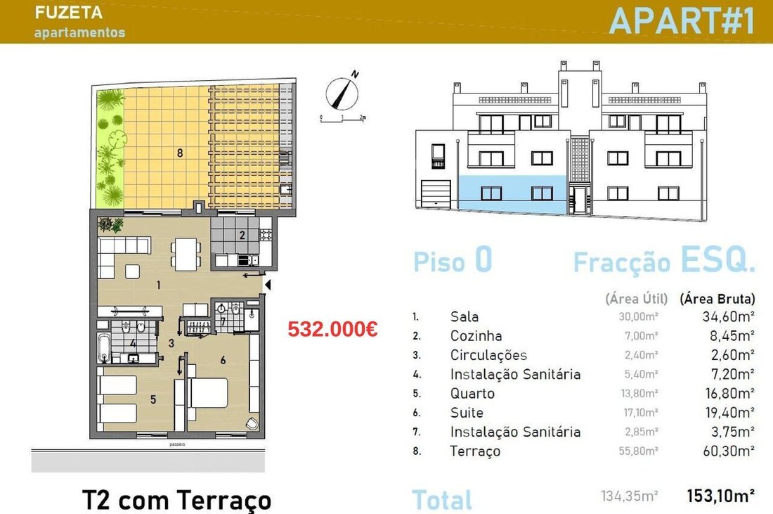 Apartment in Moncarapacho, Algarve, Portugal 1 - 18434526